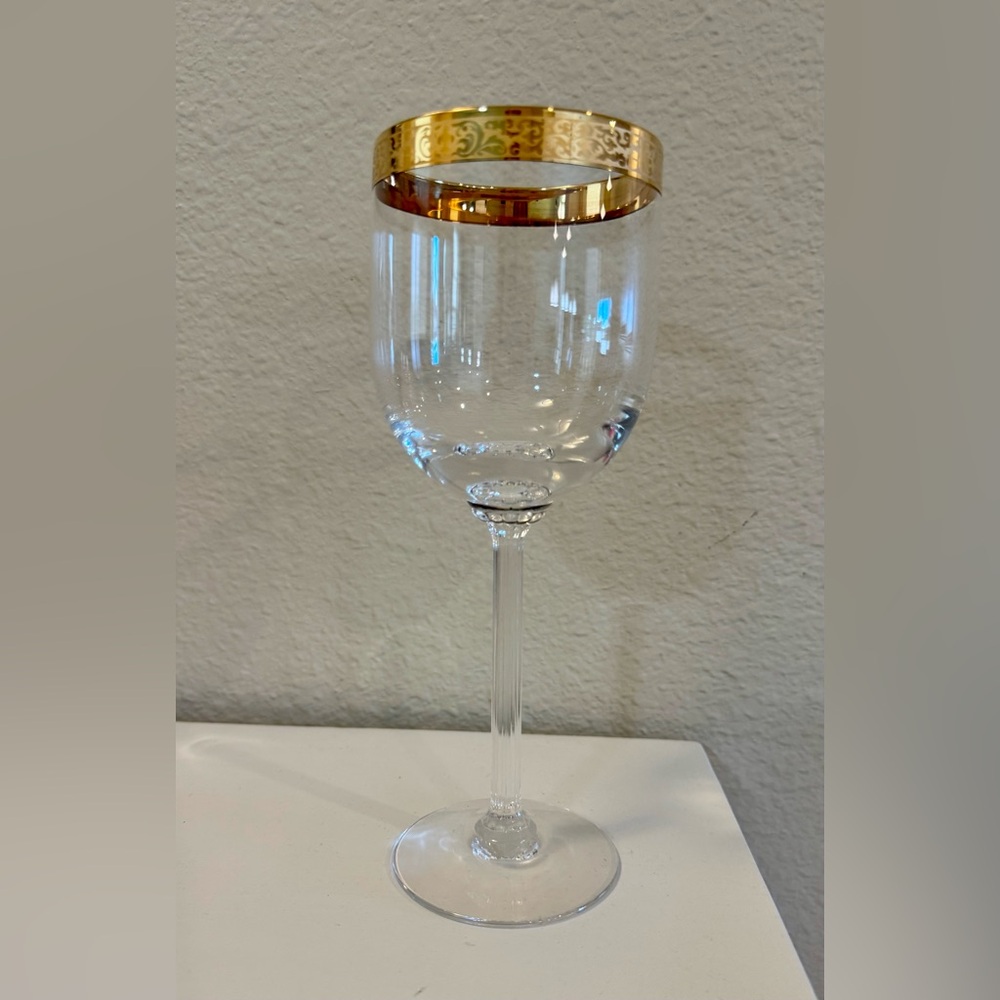 Lenox Autumn Lace Real Gold Water Goblets! No Cracks or Chips!!